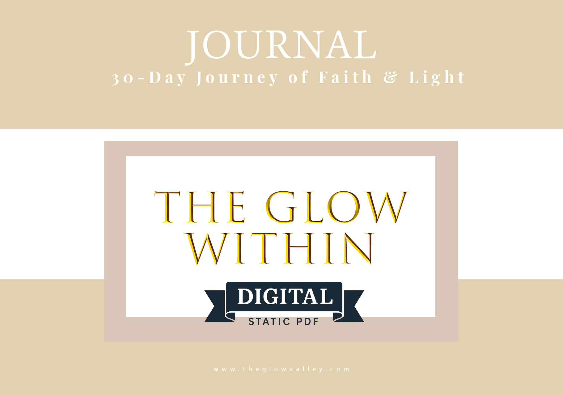 The Glow Within: (Digital Static PDF) 30‑Day Journey of Faith & Light (Adults)