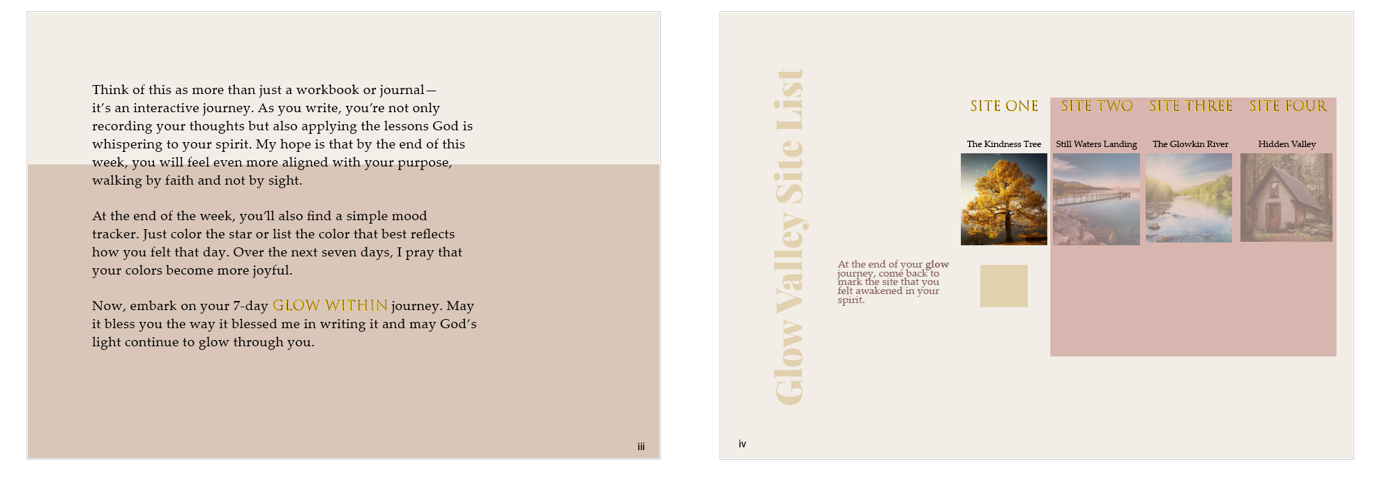 The Glow Within: (Digital Fillable PDF) 7‑Day Journey of Faith & Light (Adults)